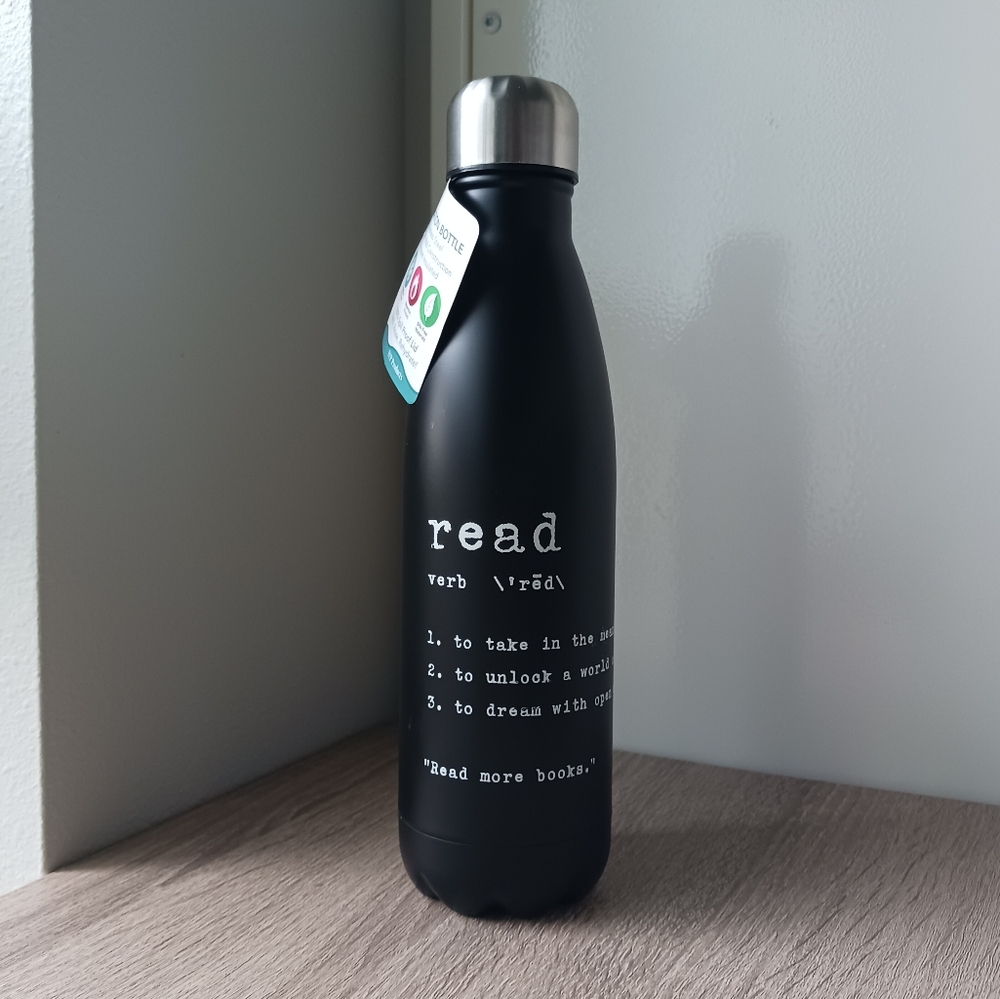 Bookish Water Bottle / Thermos 📚 - Picture 2 of 16